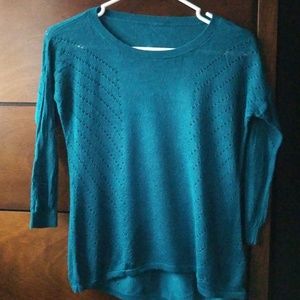 Teal 3/4 sleeve sweater